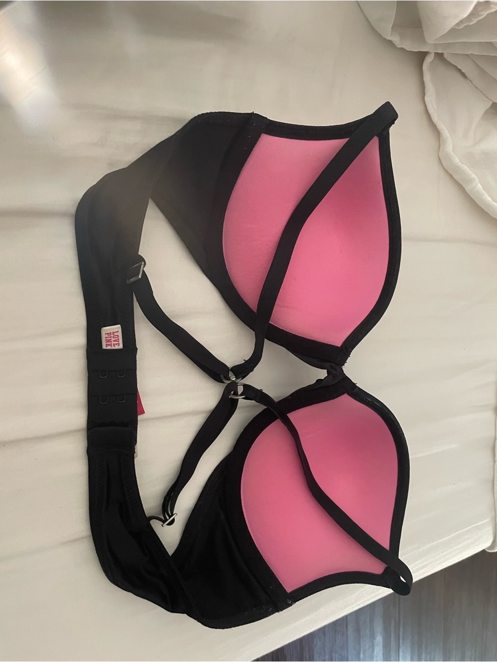 Pink by Victoria secret. Black Sequin Push-Up Bra - Women Intimates - Picture 3 of 3